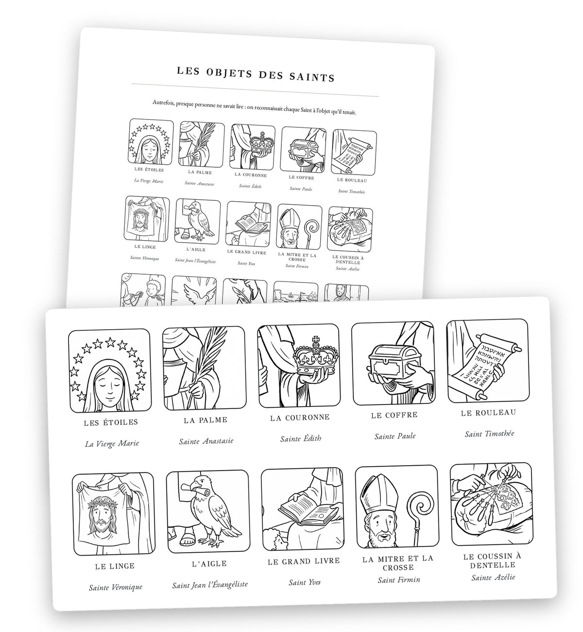La page des objets des Saints